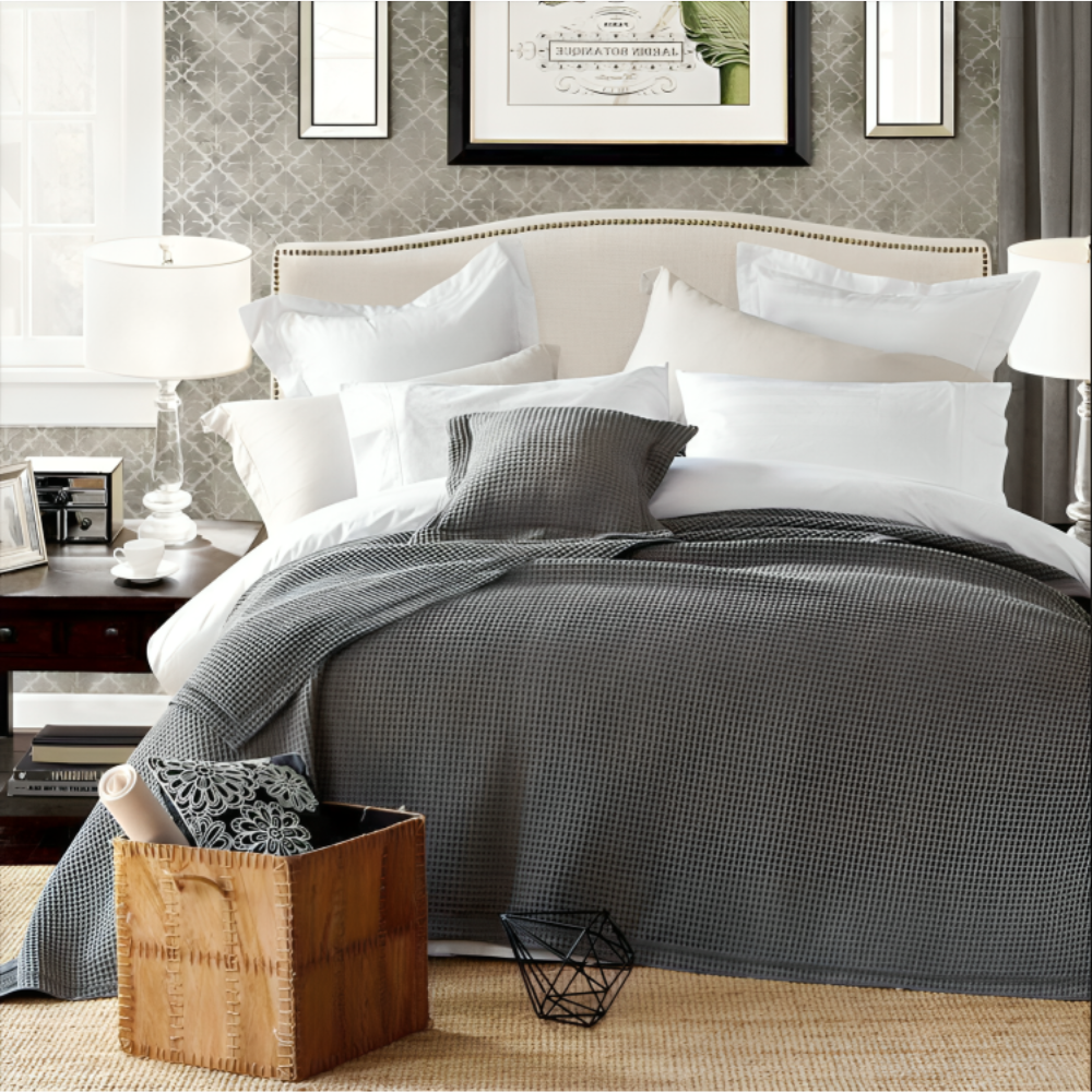 Pure Bamboo Waffle Blanket
