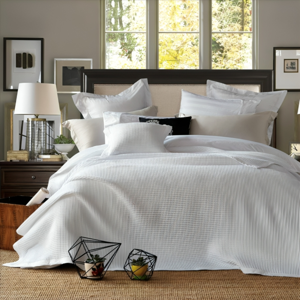 Pure Bamboo Waffle Blanket